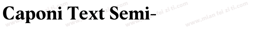 Caponi Text Semi字体转换